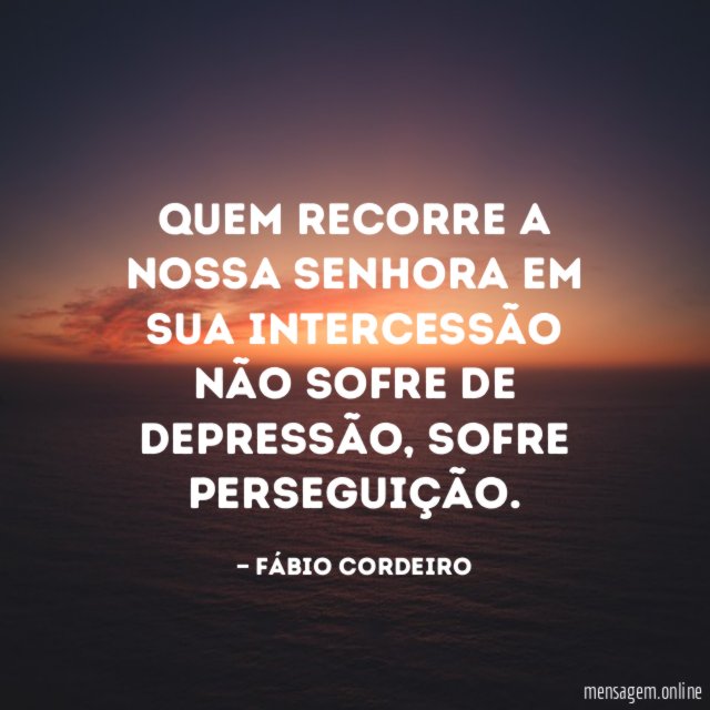Quem recorre a nossa senhora em sua intercessão
