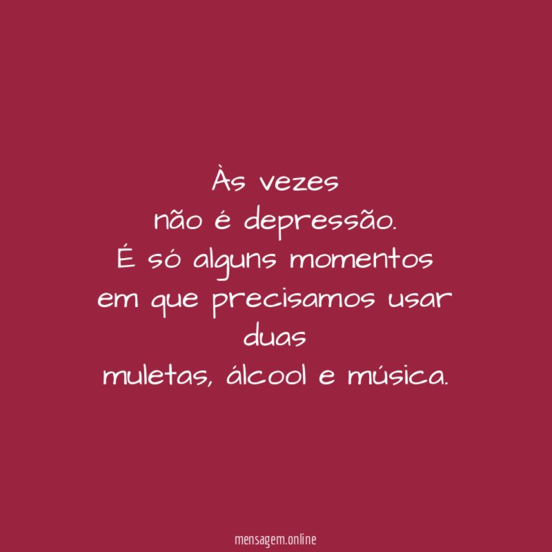 Às vezes não é depressão