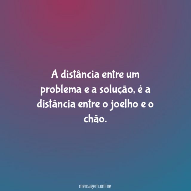 A distância entre um problema e a solução