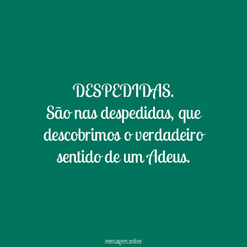 DESPEDIDAS