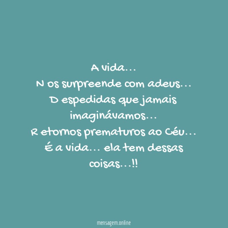 A vida