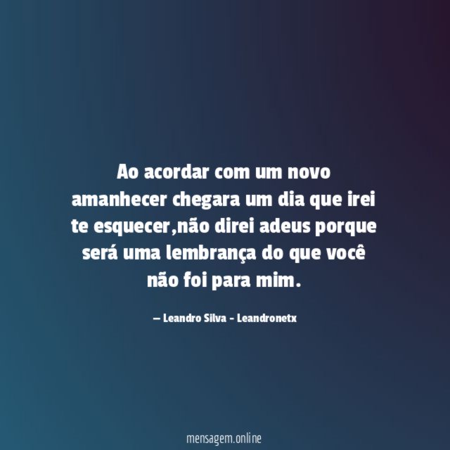 Ao acordar com um novo amanhecer chegara um