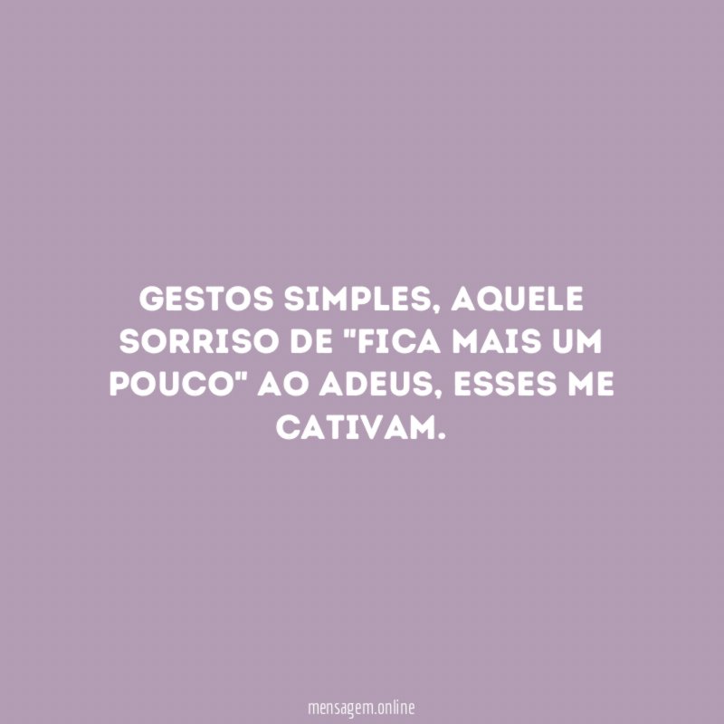 Gestos simples