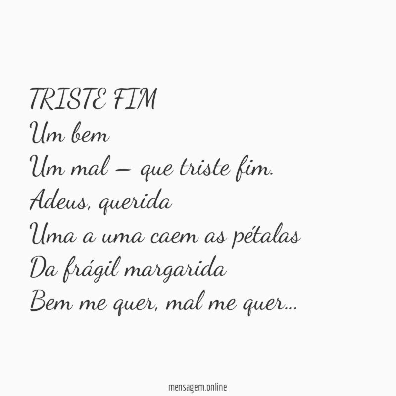 TRISTE FIM