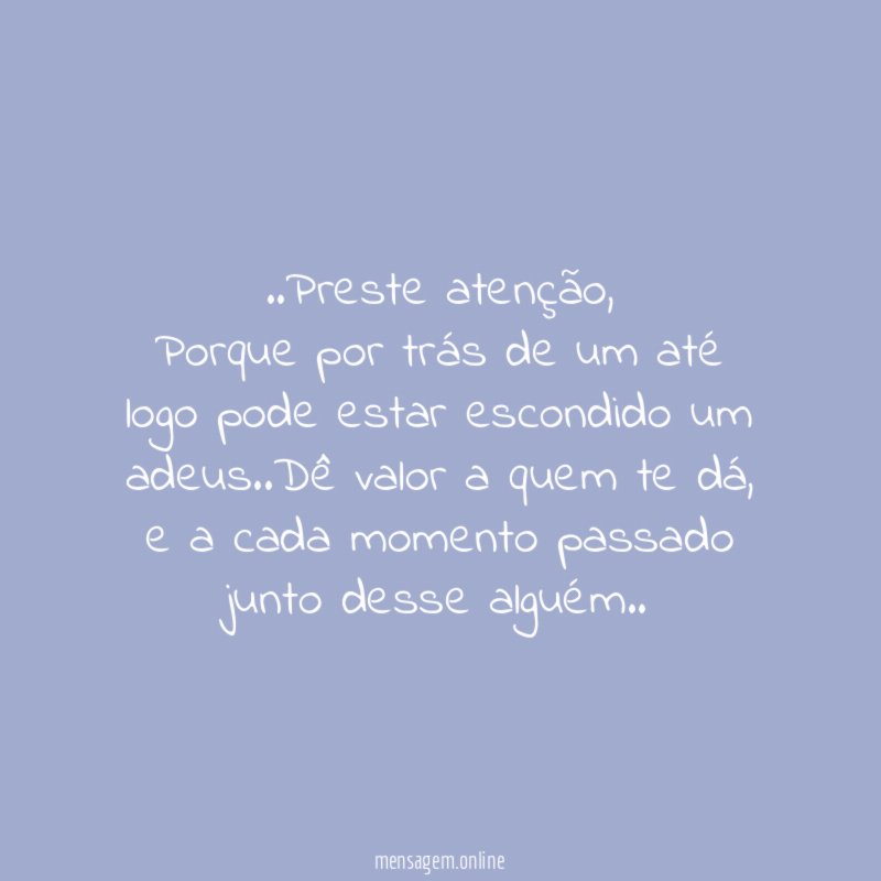 Preste atenção