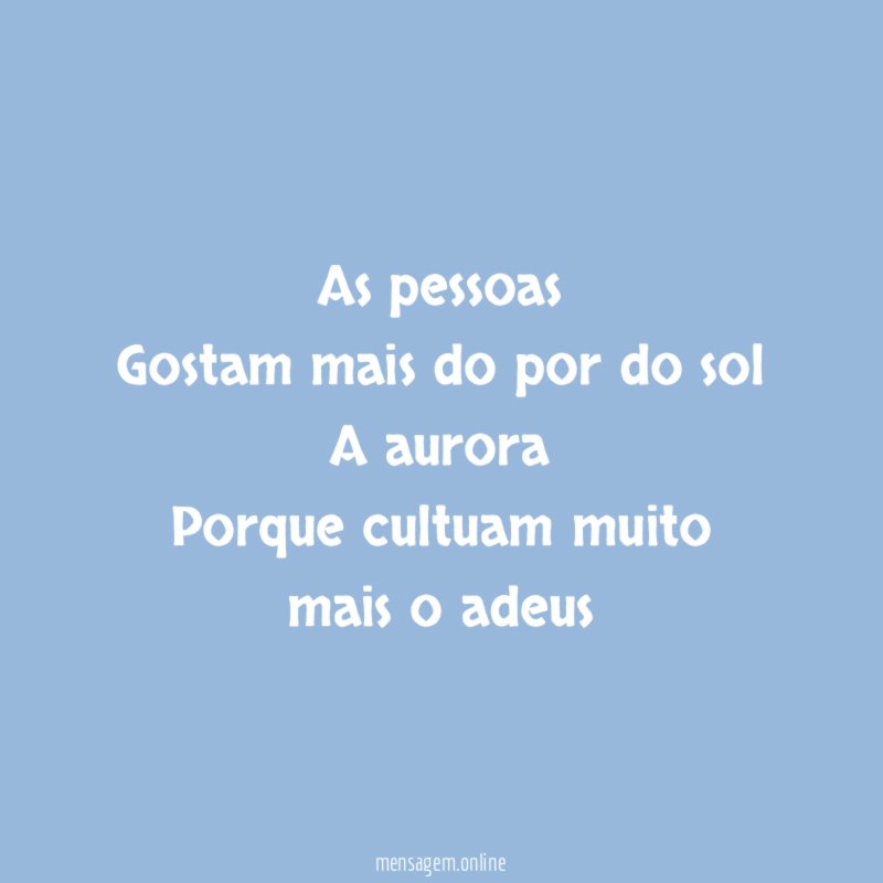 As pessoas Gostam mais do por do sol A aurora Porque