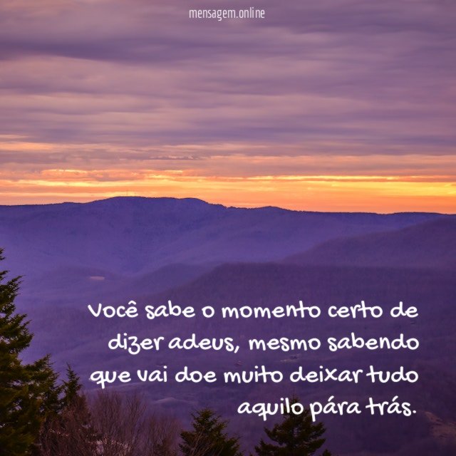 Você sabe o momento certo de dizer adeus