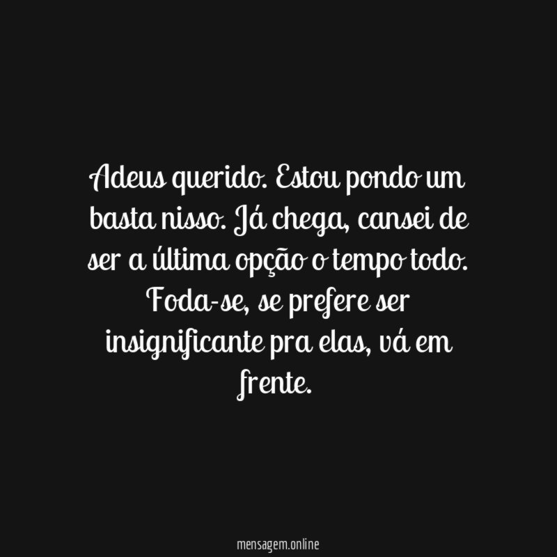 Adeus querido