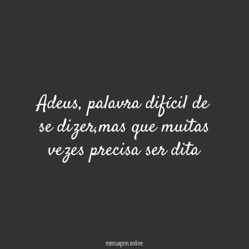 Adeus