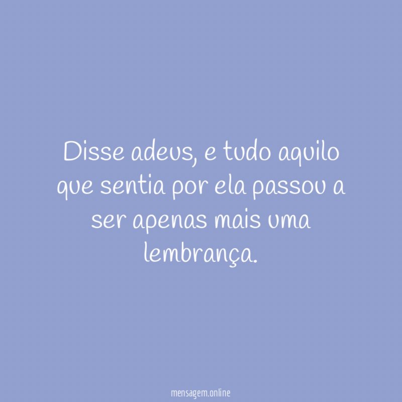 Disse adeus