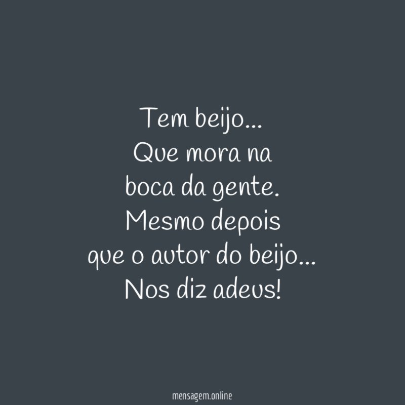 Tem beijo