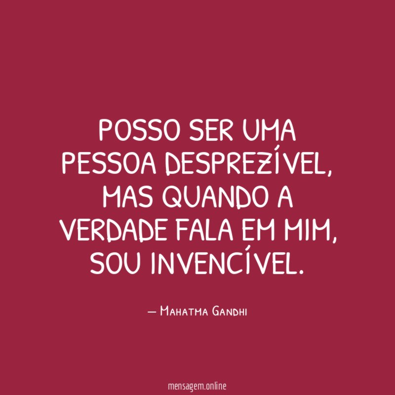 Posso ser uma pessoa desprezível