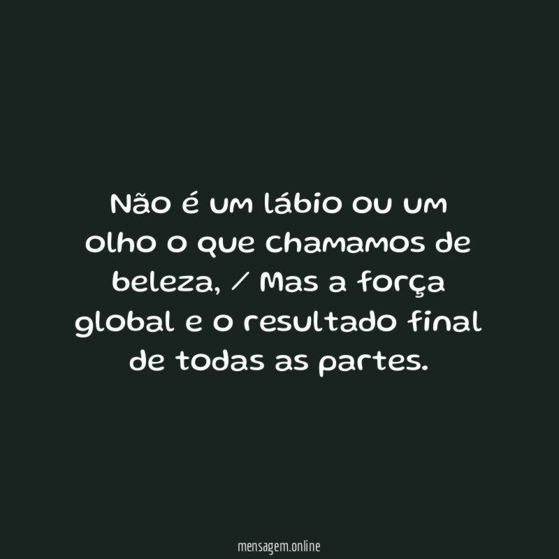 Não é um lábio ou um olho