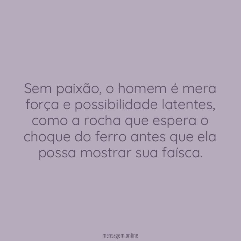 Sem paixão