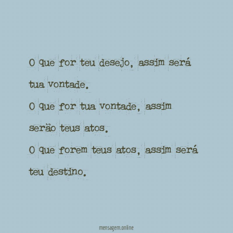 O que for teu desejo