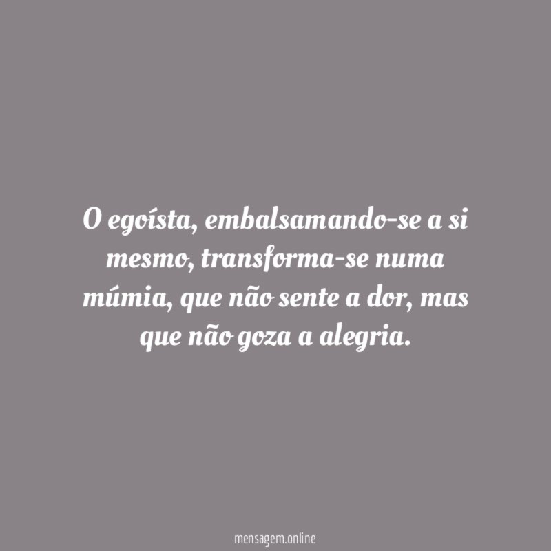 O egoísta