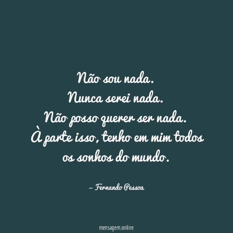 Não sou nada