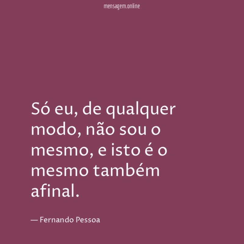 Só eu