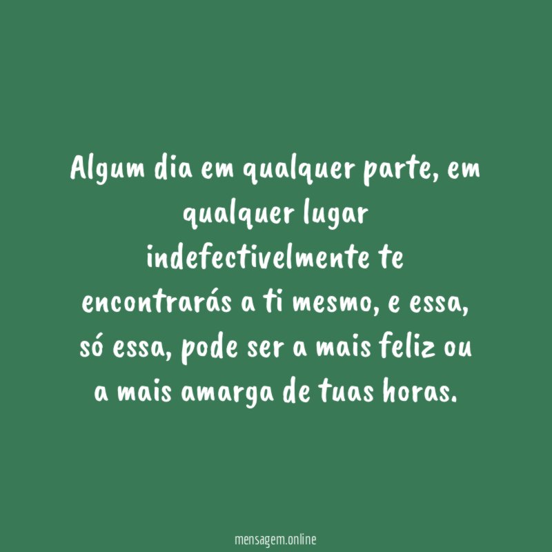 Algum dia em qualquer parte