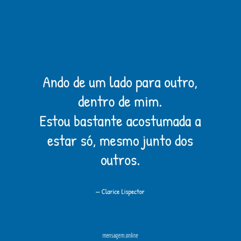 Ando de um lado para outro