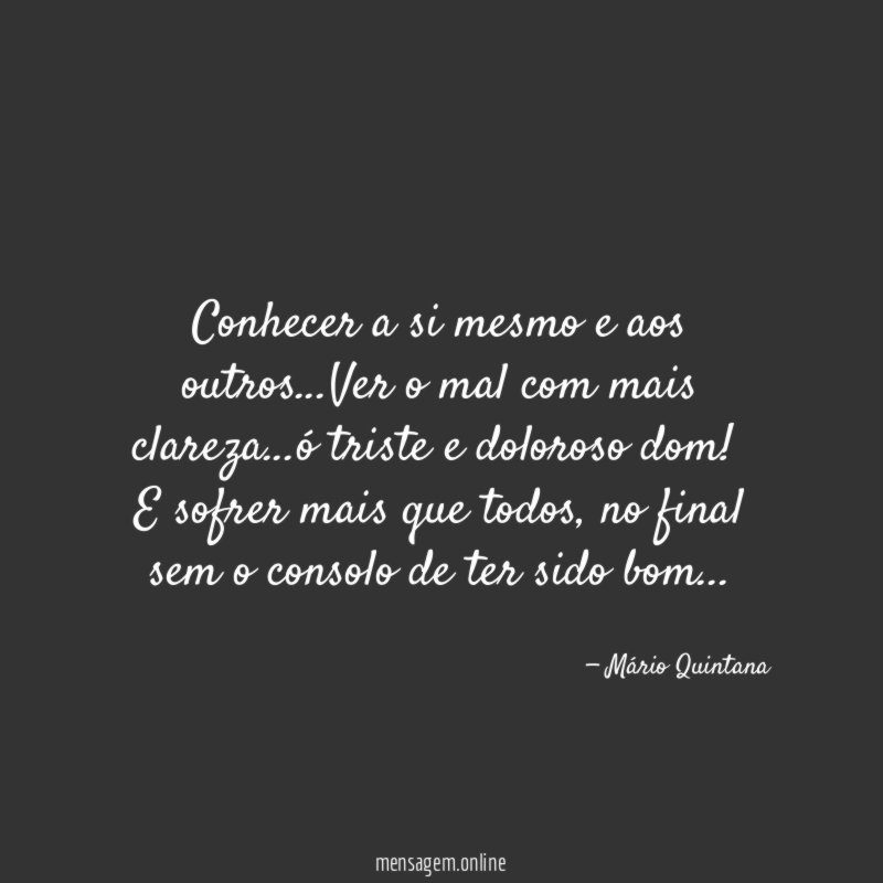 Conhecer a si mesmo e aos outros