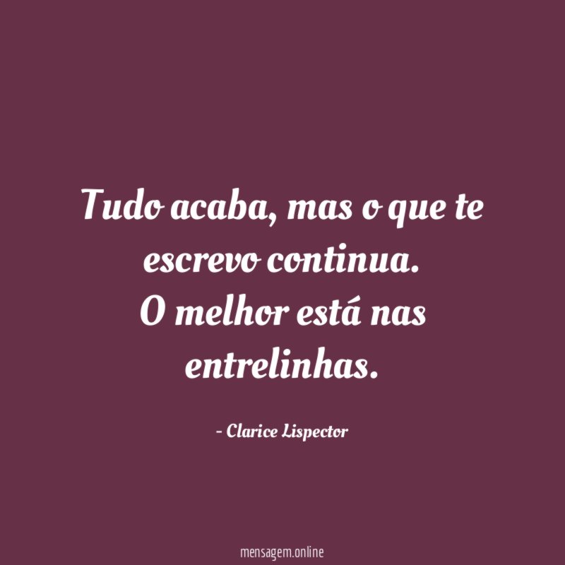 Tudo acaba