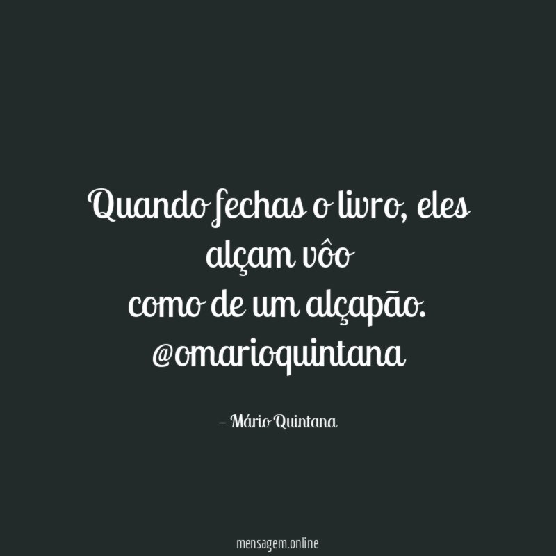 Quando fechas o livro