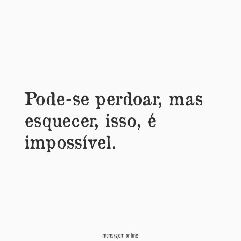 Pode-se perdoar