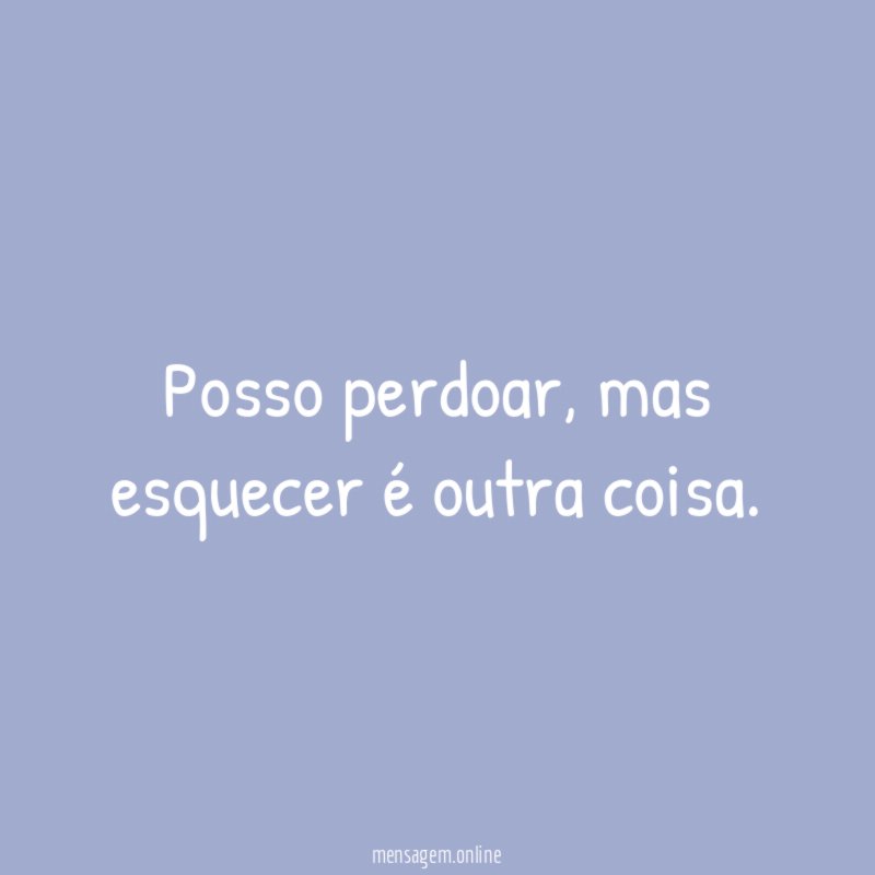 Posso perdoar