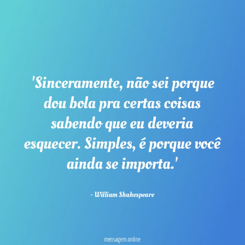 Sinceramente