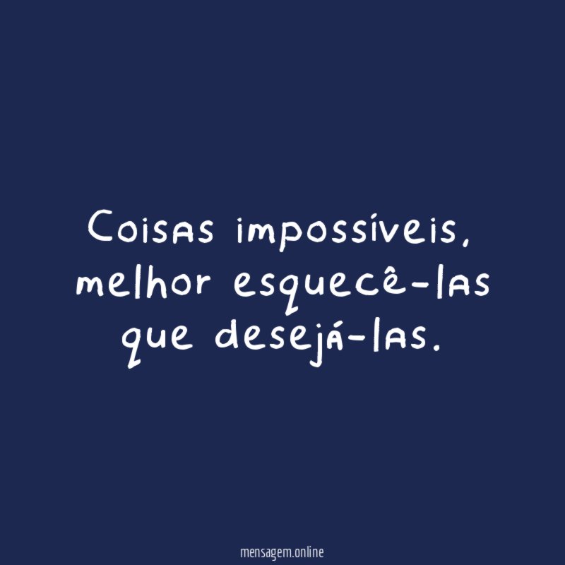 Coisas impossíveis