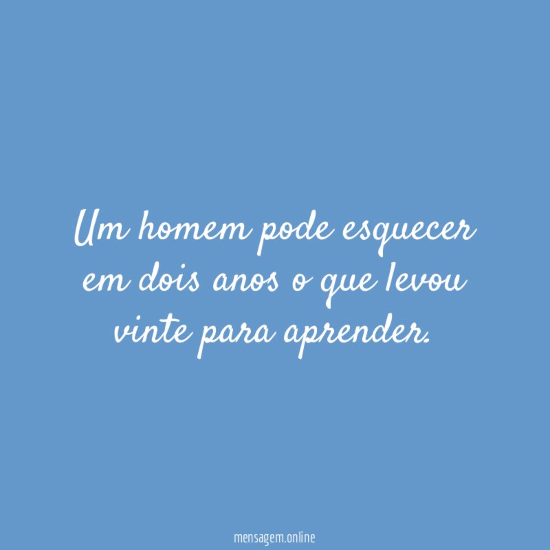 Um homem pode esquecer em dois anos