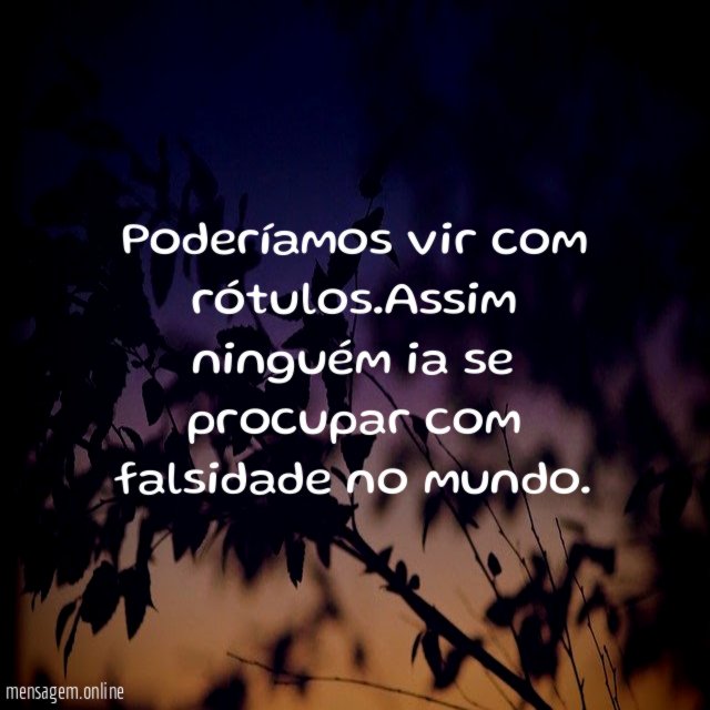 Poderíamos vir com rótulos