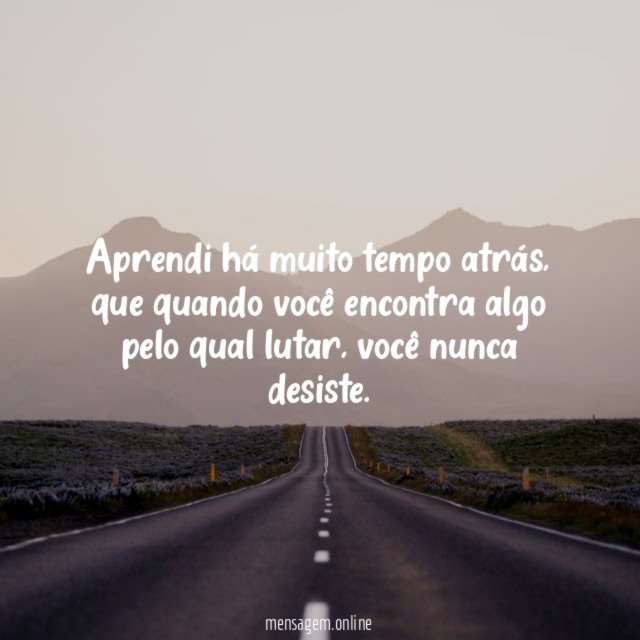 Aprendi há muito tempo atrás