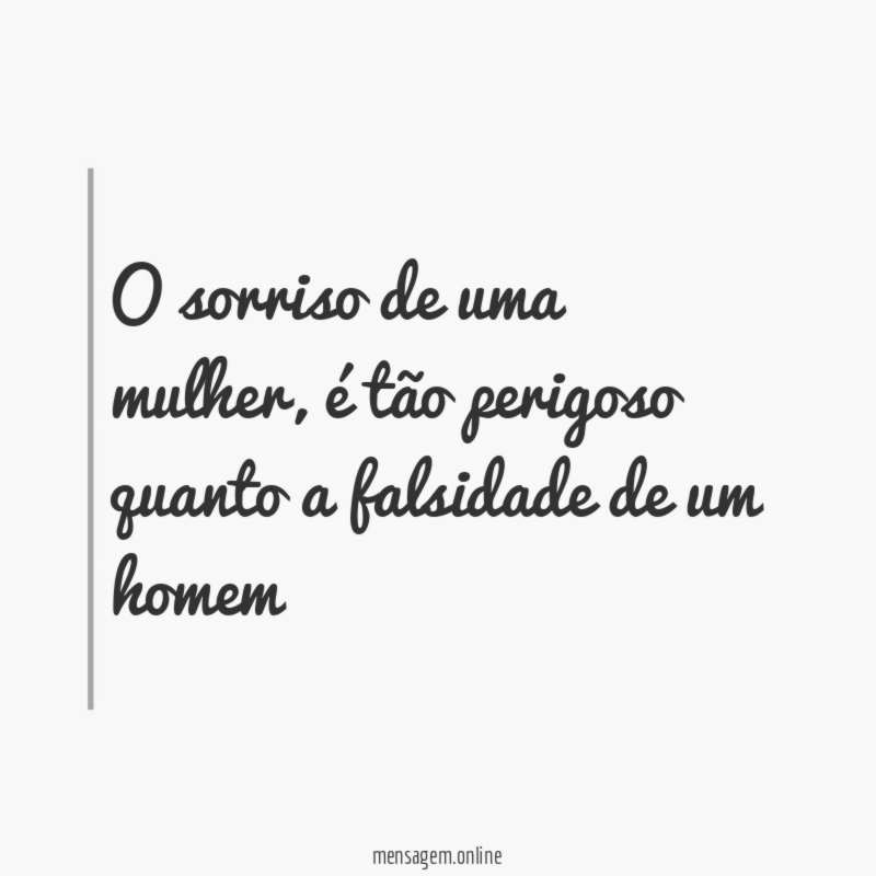 O sorriso de uma mulher