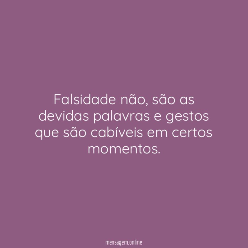 Falsidade não