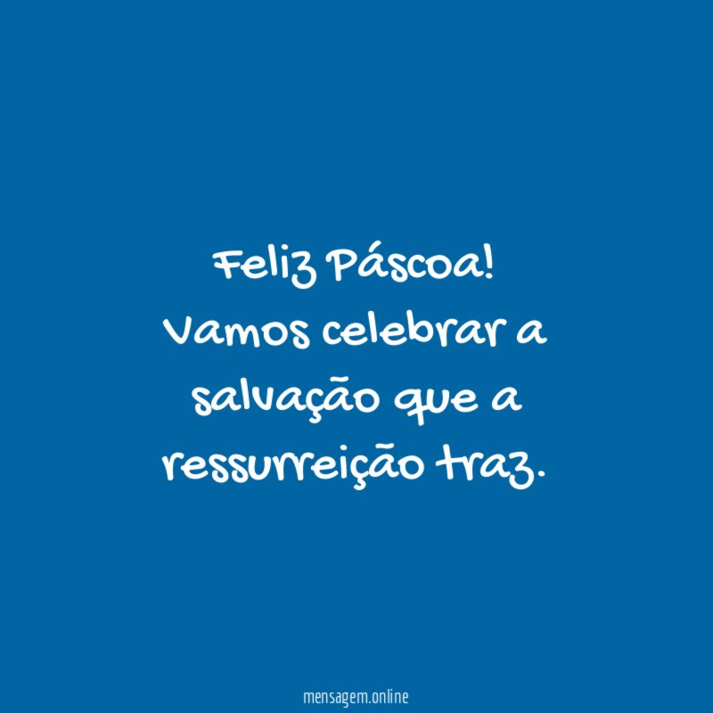 Feliz Páscoa
