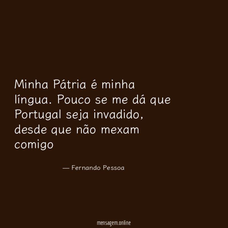 Minha Pátria é minha língua