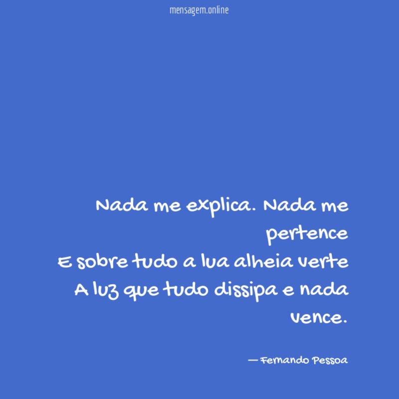 Nada me explica
