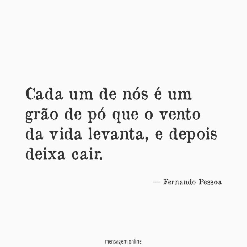 Cada um de nós é um grão de