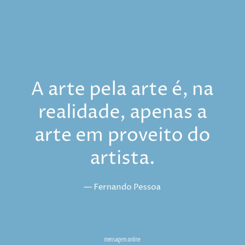 A arte pela arte é