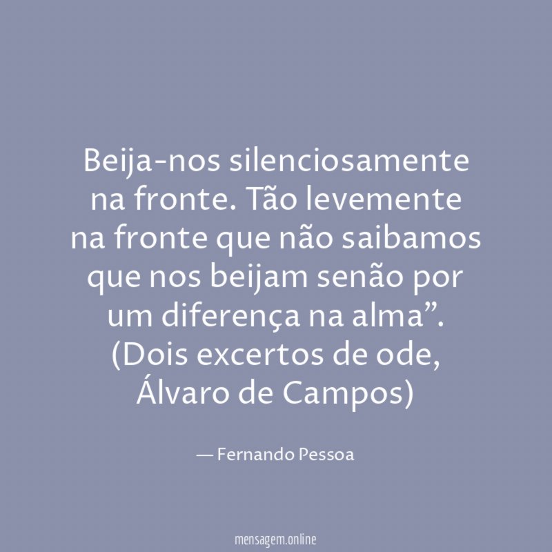 Beija-nos silenciosamente na fronte