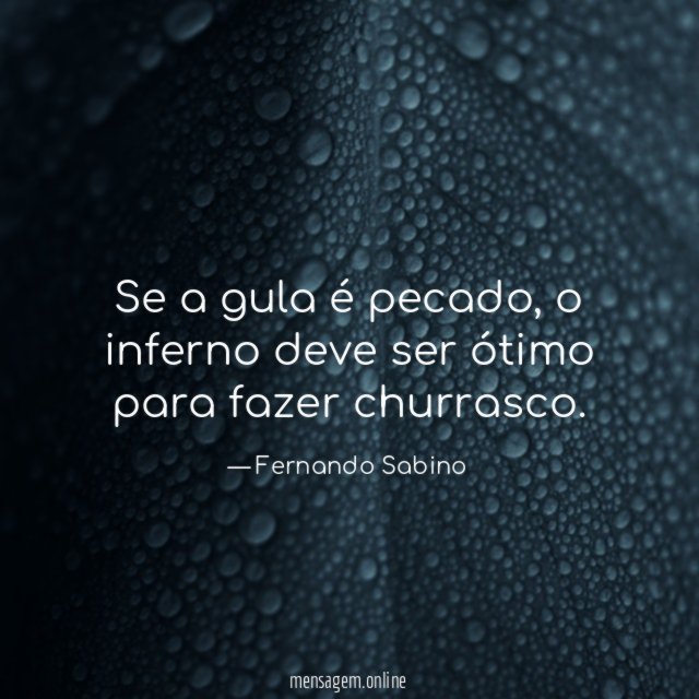 Se a gula é pecado