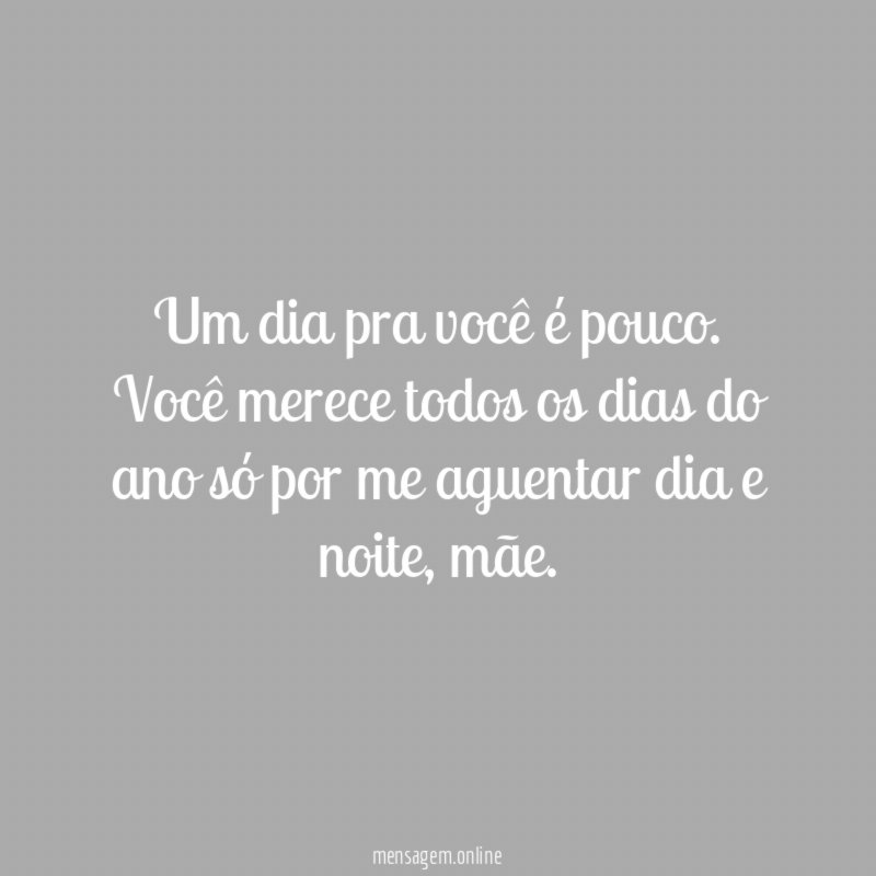 Um dia pra você é pouco
