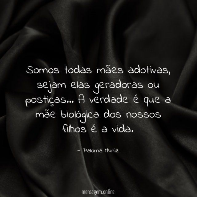 Somos todas mães adotivas
