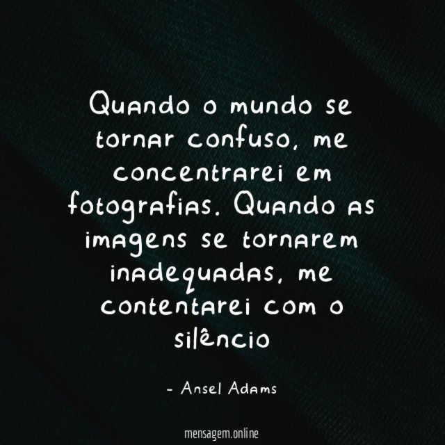 Quando o mundo se tornar confuso