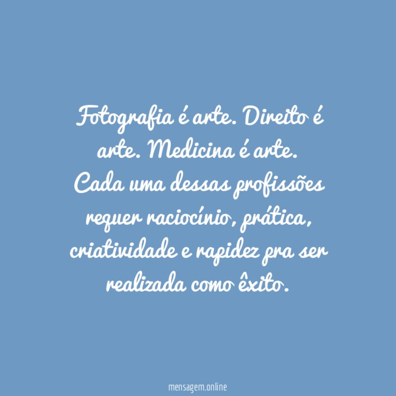 Fotografia é arte