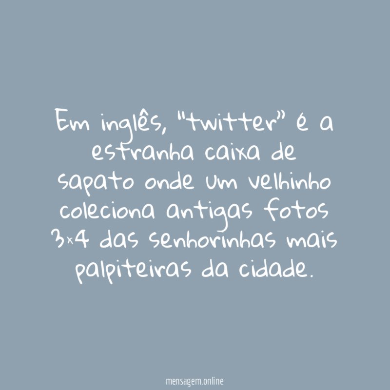 Em inglês