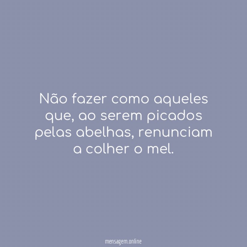 Não fazer como aqueles que
