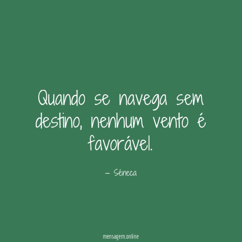 Quando se navega sem destino